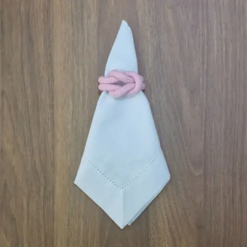 Porta Guardanapo Nó Náutico Rosa