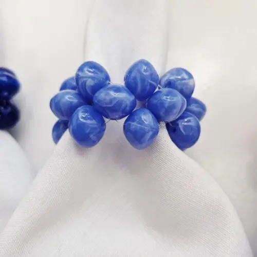 Porta Guardanapo Resina Essence Azul Hortênsia