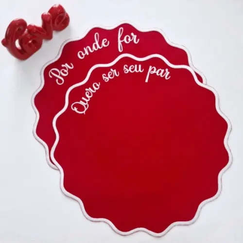 Conjunto Por Onde For Quero Ser Seu Par 02 Lugares