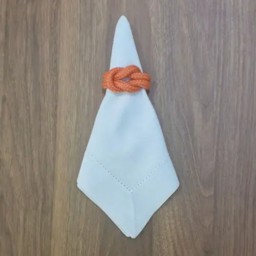 Porta Guardanapo Nó Náutico Laranja
