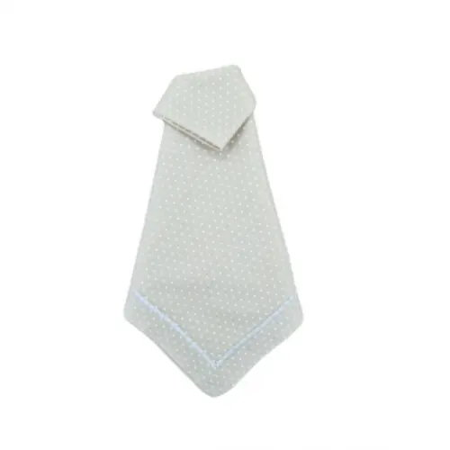 Guardanapo Poá Bege/branco Bordado