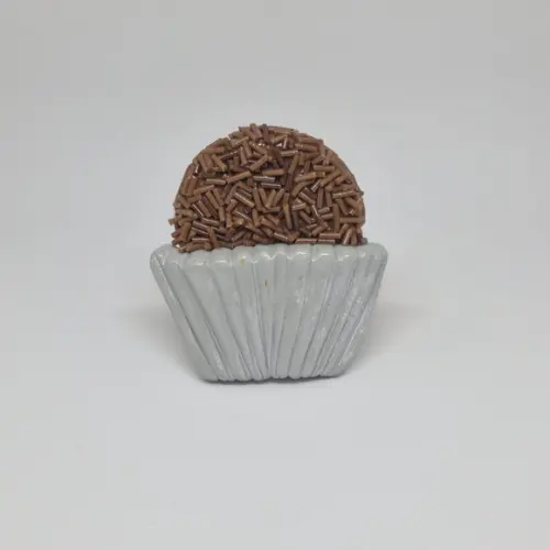 Kit Porta Guardanapo Brigadeiro Cinza Biscuit 02 Peças