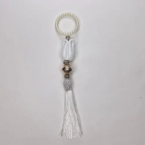 Kit Porta Guardanapo Murano Tulipa Tassel 06 Peças