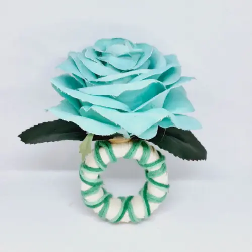 Porta Guardanapos Flor Verde