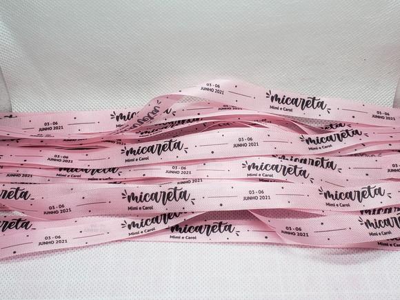 150 Fitinhas Personalizadas de Tafetá 1cm x 35cm