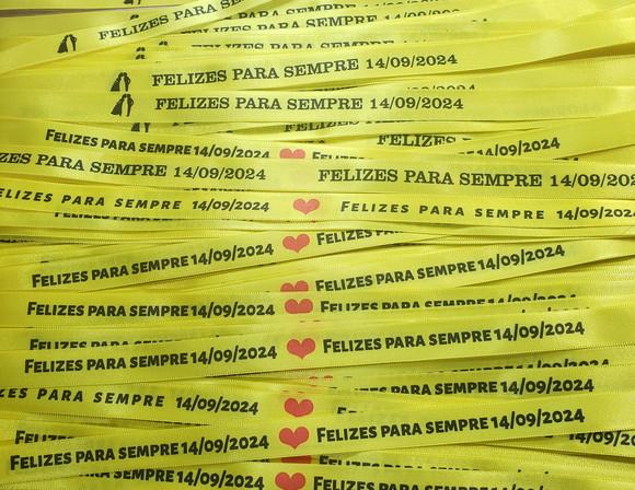 250 Fitinhas Personalizadas de Tafetá 1cm x 35cm
