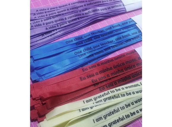 300 Fitinhas Personalizadas de Tafetá 1cm x 35cm