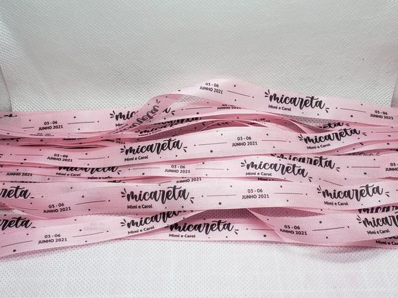 500 Fitinhas Personalizadas de Tafetá 1cm x 35cm