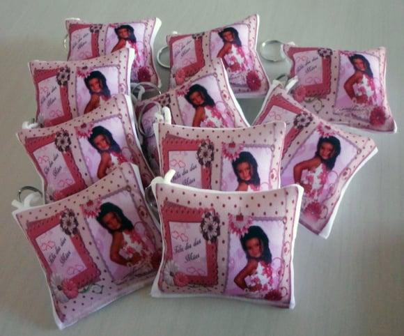 10 Chaveiros Almofadinhas Personalizados