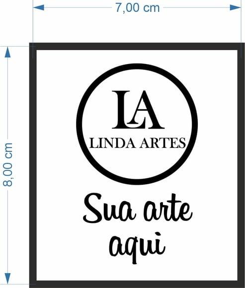 50 Etiquetas Adesivas Personalizadas 7cm x 8cm