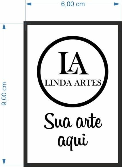 50 Etiquetas Adesivas Personalizadas 9cm x 6cm