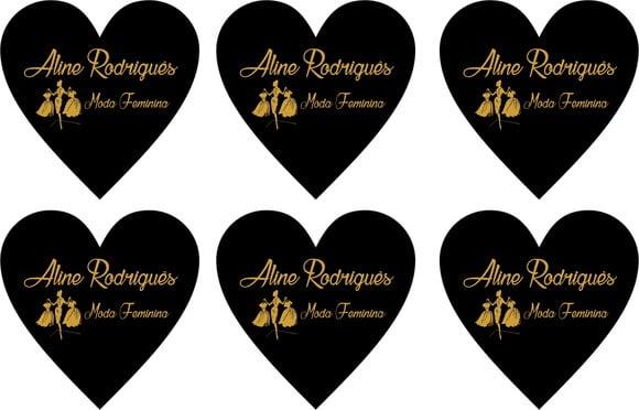 70 Etiquetas Adesivas Personalizadas 8 cm