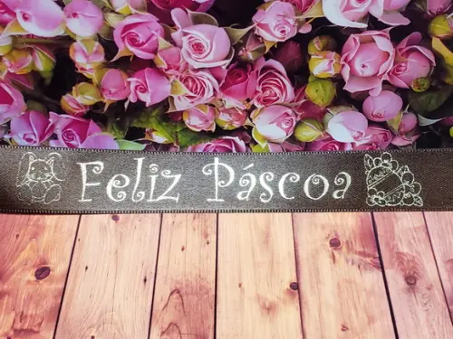 10 Fitinhas Personalizadas Estampa Dourada ou Prata 10mm