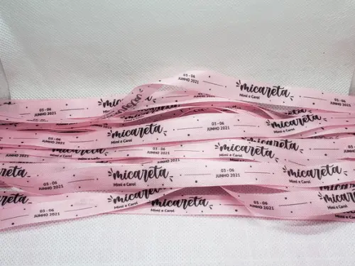 150 Fitinhas Personalizadas de Tafetá 1cm x 35cm