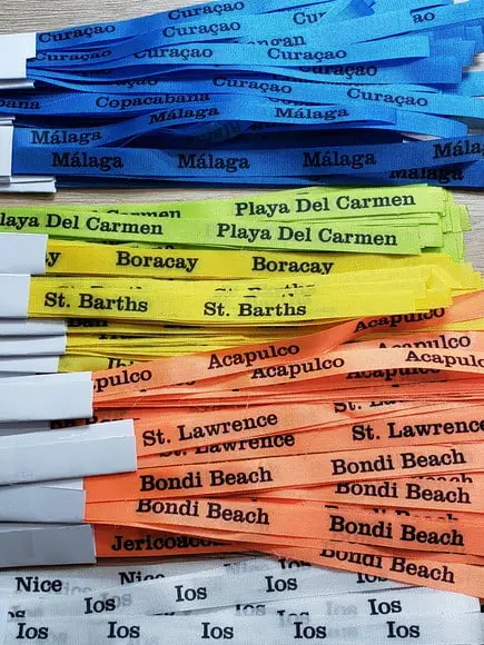 250 Fitinhas Personalizadas de Tafetá 1cm x 35cm