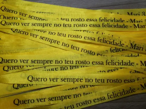 400 Fitinhas Personalizadas de Tafetá 1cm x 35cm