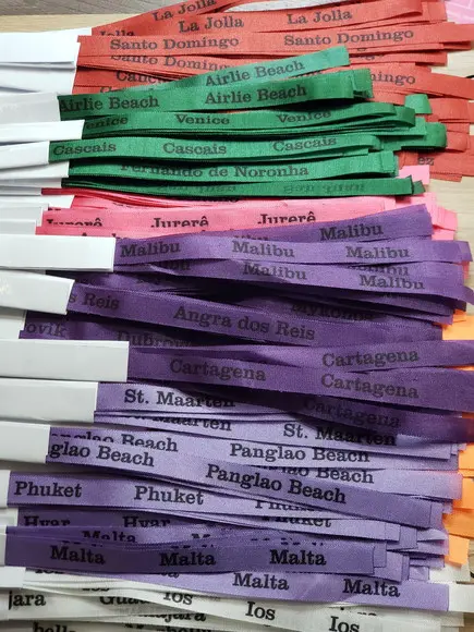 400 Fitinhas Personalizadas de Tafetá 1cm x 35cm