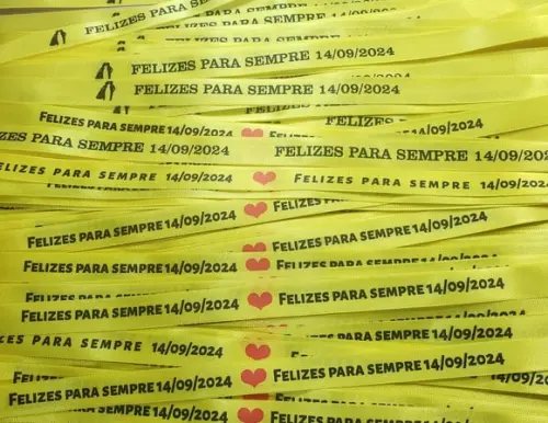 400 Fitinhas Personalizadas de Tafetá 1cm x 35cm