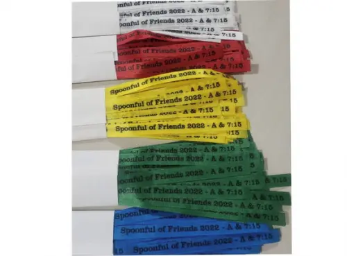 50 Fitinhas Personalizadas de Tafetá 1cm x 35cm