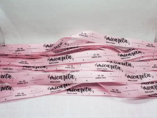 500 Fitinhas Personalizadas de Tafetá 1cm x 35cm