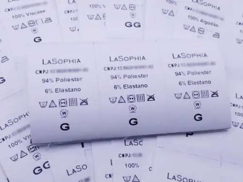 1000 Etiquetas de Composição Nylon Resina