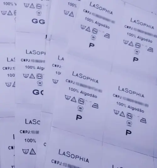 1000 Etiquetas de Composição Nylon Resina