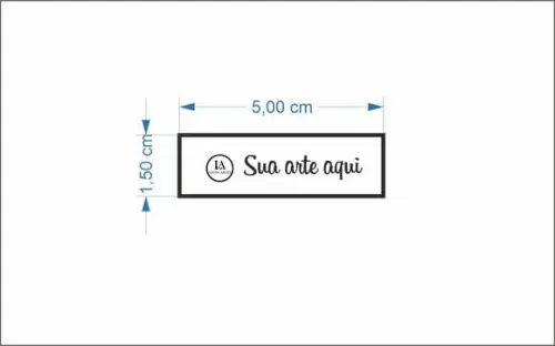 115 Etiquetas Adesivas Transparente Personalizadas 1,5 x 5cm