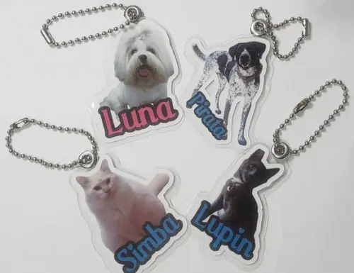 20 Chaveiros Personalizados Plastificado