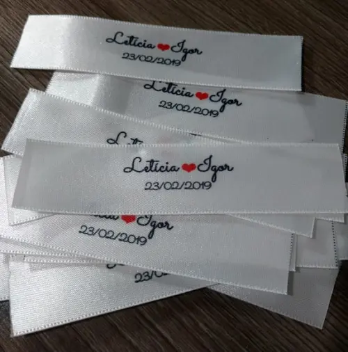 20 Etiquetas Personalizadas para Gravatas 2,2 cm