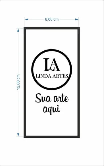 200 Adesivos Personalizados 6x12 cm