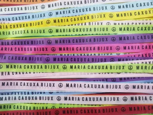 200 Fitinhas Tafetá Personalizadas 1 cm