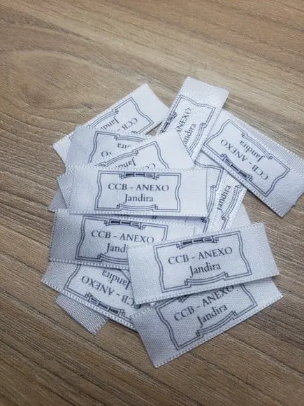 50 Etiqueta para Laços e Tamanhos 1cm x 3cm