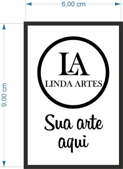 50 Etiquetas Adesivas Personalizadas 9cm x 6cm