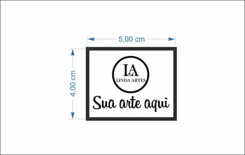 50 Etiquetas Adesivas Transparente Personalizadas 5x4