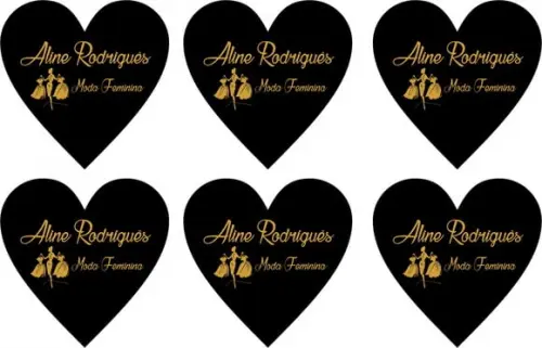 70 Etiquetas Adesivas Personalizadas 8 cm
