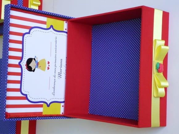 Caixa tema Branca de Neve