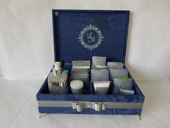 KIT TOILLET 15 ANOS MARINHO E PRATA