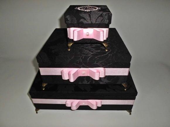 Kit Toillet 15 anos rosa e preto