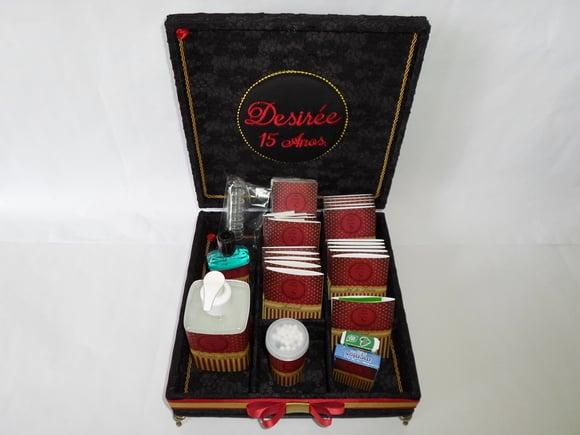 Kit toalete personalizado caixas e produtos tema Los Angeles