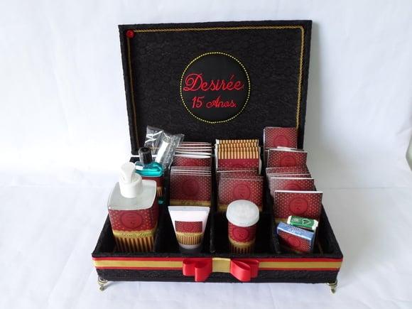 Kit toalete personalizado caixas e produtos tema Los Angeles