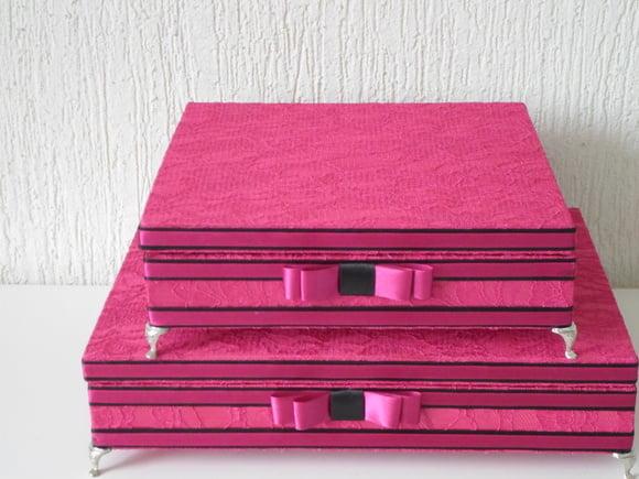 Kit toalete personalizado completo caixas produtos rosa pink