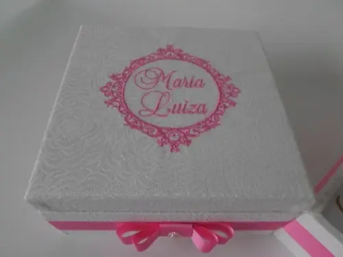Caixa convite personalizada padrinho batismo