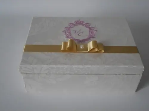 Caixa convite padrinhos casamento