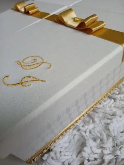 Caixa convite padrinhos de casamento