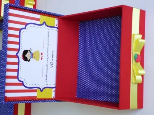 Caixa tema Branca de Neve