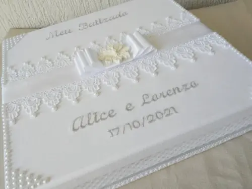 Kit Meu Batizado personalizado duplo duas velas duas toalhas