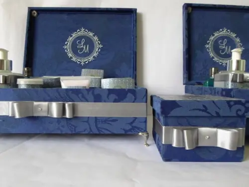 KIT TOILLET 15 ANOS MARINHO E PRATA