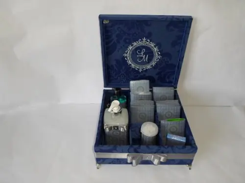 KIT TOILLET 15 ANOS MARINHO E PRATA
