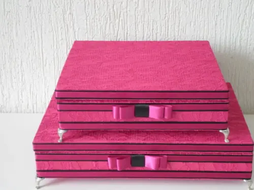 Kit toalete personalizado completo caixas produtos rosa pink