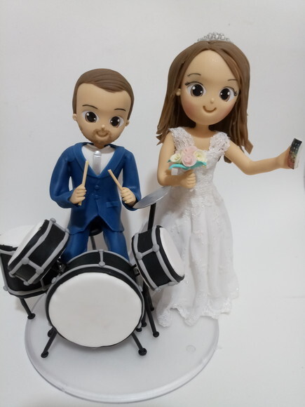 Noivos na Bateria em Biscuit